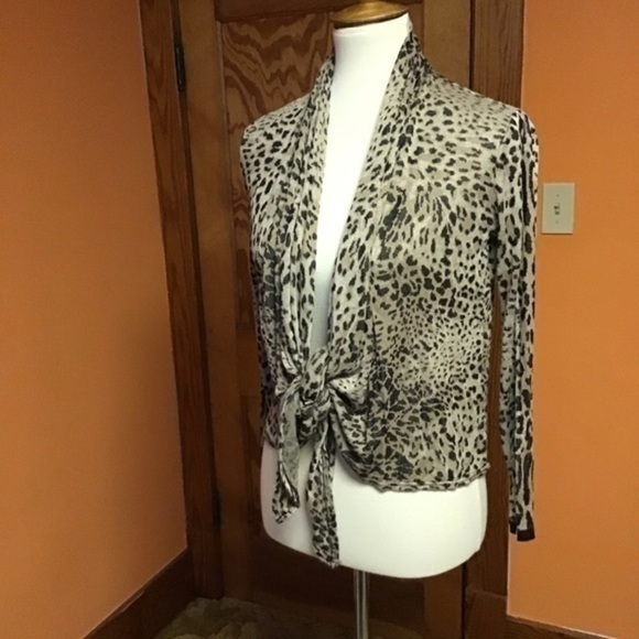 3 for 20 $ bundle VTG Y2K leopard animal soft comfy knit cardigan - Picture 6 of 8